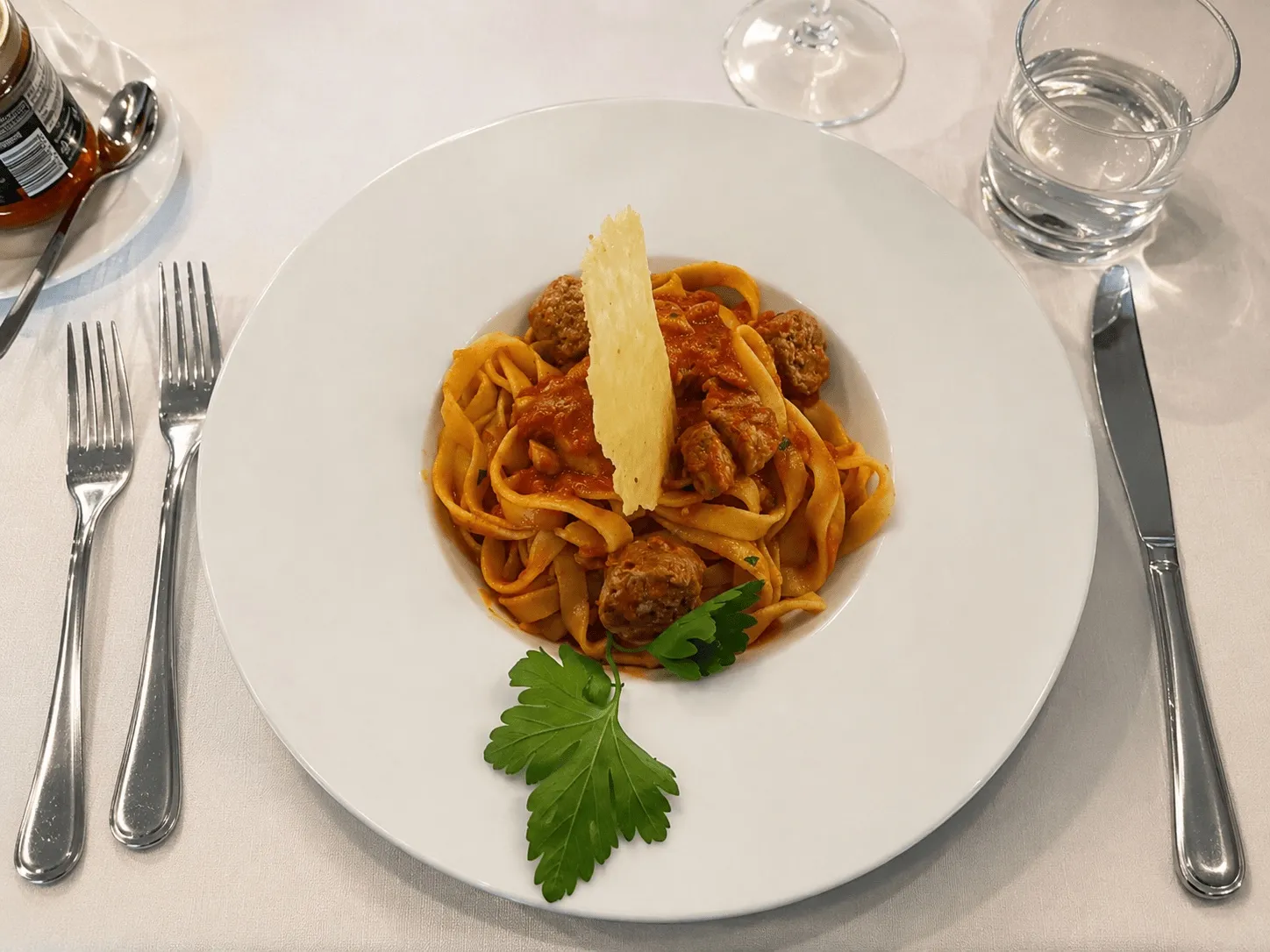 Un piatto di tagliatelle alla molisana